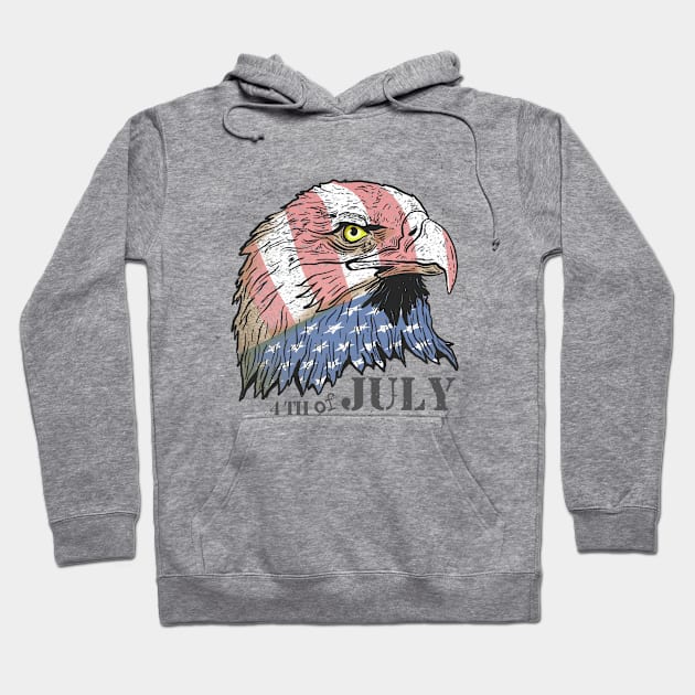 4th of July Hoodie by Budibaliski